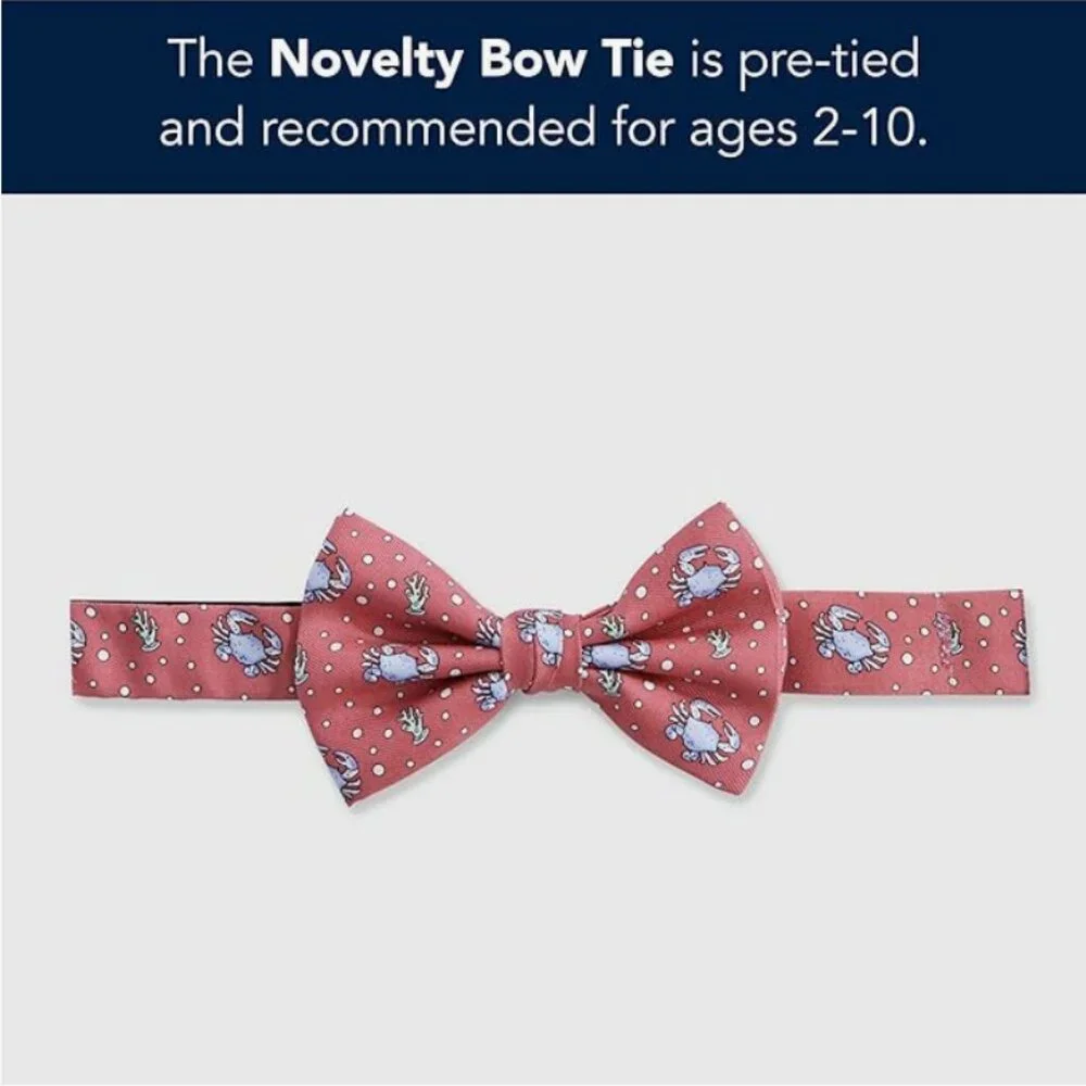 Vineyard Vines Boy's Crab Silk Bow Tie